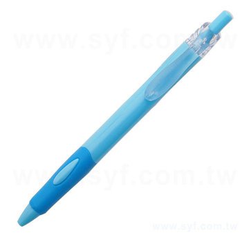 廣告筆-矽膠防滑筆管禮品-單色原子筆-六款筆桿可選_1